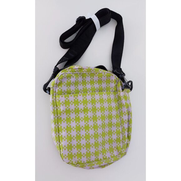 NWT Baggu Sport Crossbody / Pouch - Pink Pistachio Pixel Gingham - discontinued! - Picture 2 of 9